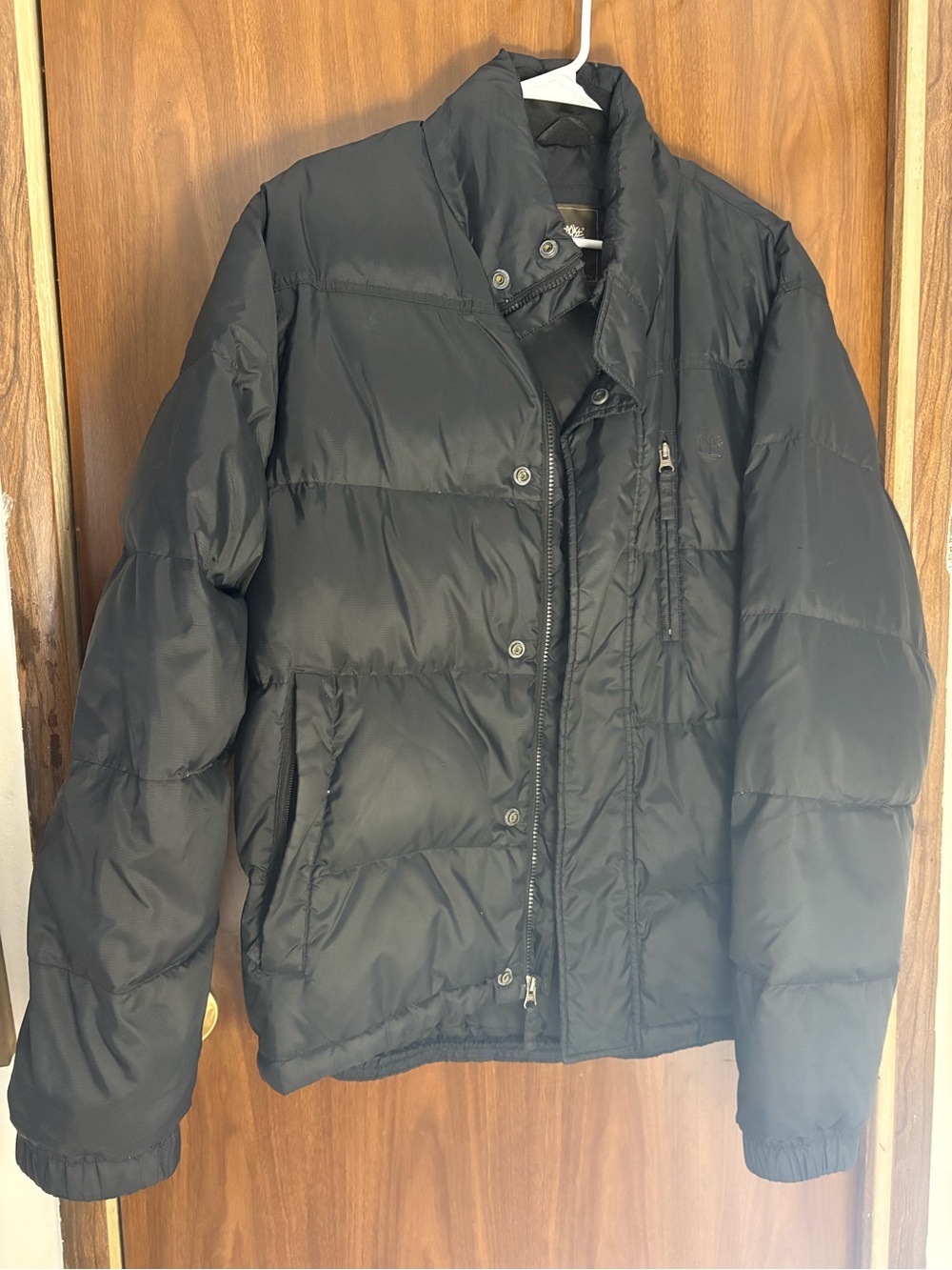 Timberland Black Quilted Down-Style Puffer Jacket